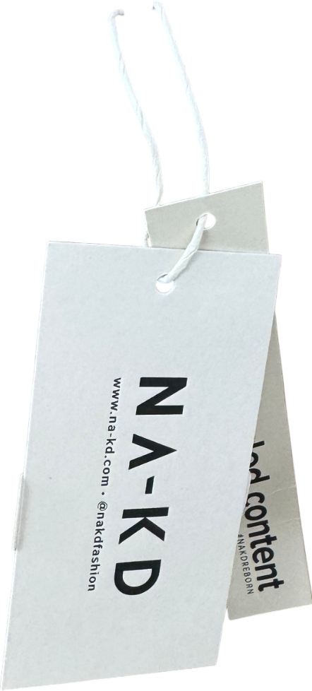 NA-KD Beige Tailored Maxi Skirt UK 8