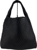 NA-KD Black Soft Woven Tote One Size
