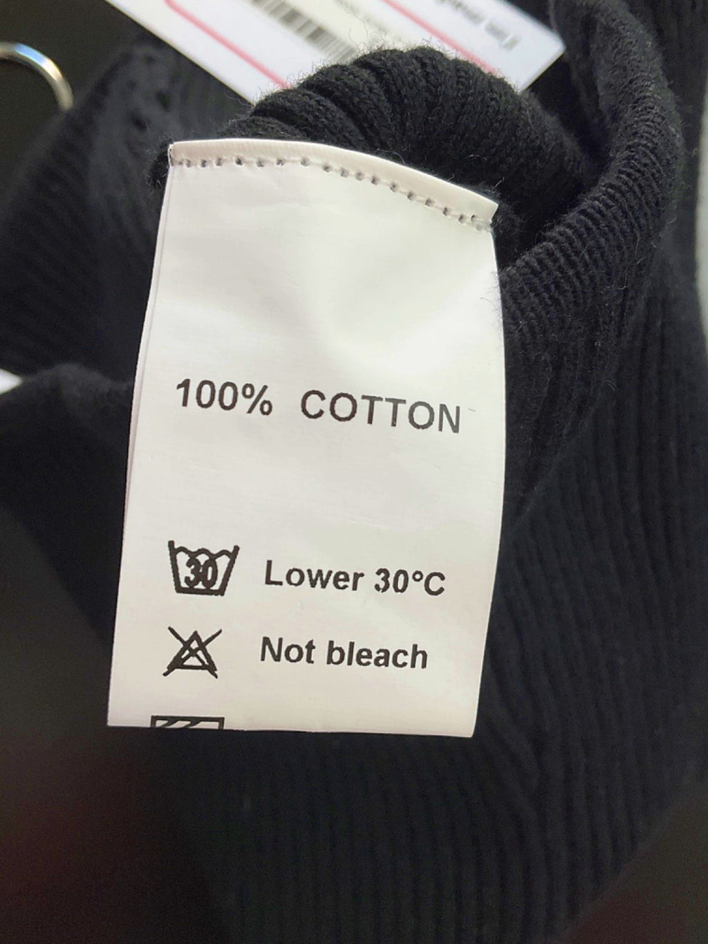 SNDYS Black Ribbed Tube Top UK XS