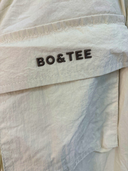 Bo&Tee Cream Batha Polyamide Cargo Trousers Small