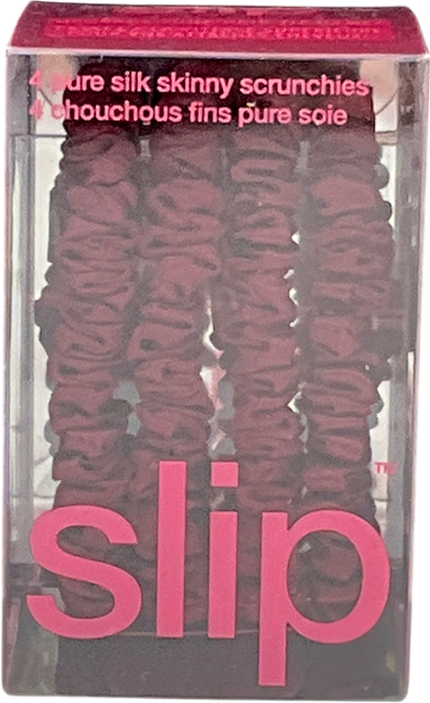 Slip Red Back To School Maroon Skinny Scrunchies One Size