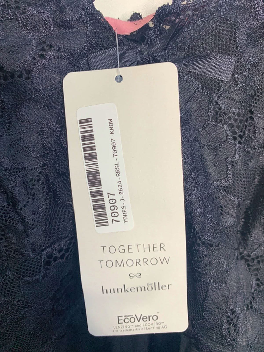 Hunkemöller Black 3D Lace Slip Dress SZ  M