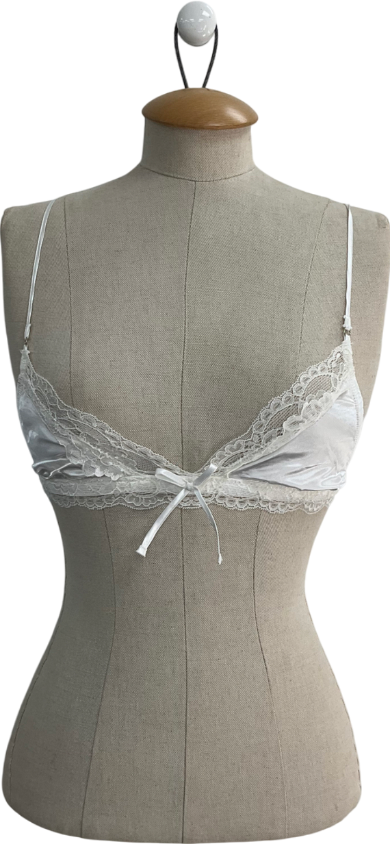 boux avenue Cream Maisie Satin Bralette UK 6