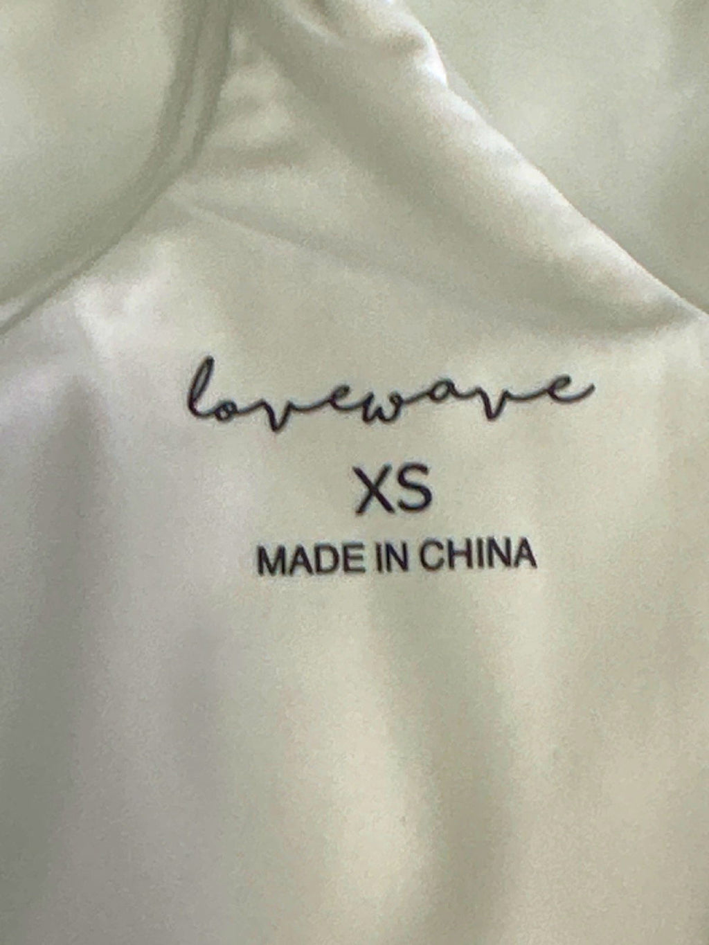 Love Wave White Plunge Swimsuit XS