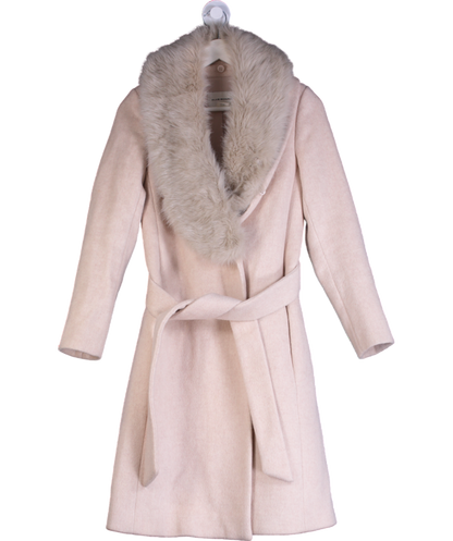 Club Monaco Beige Tie Waist Wrap Coat UK XS