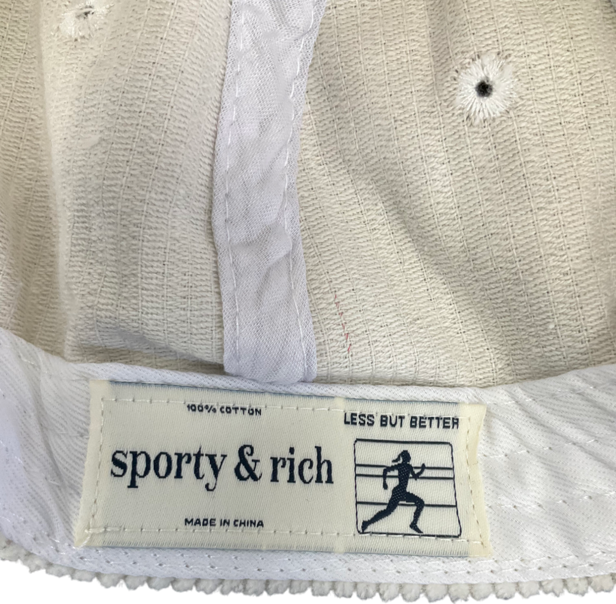 Sporty & Rich Beige Wellness Club Baseball Cap One Size