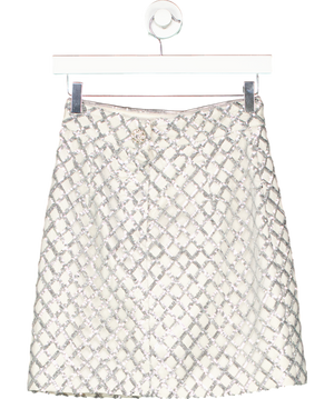 Melis Kaptanoglu Metallic Sequin Mini Skirt UK 8