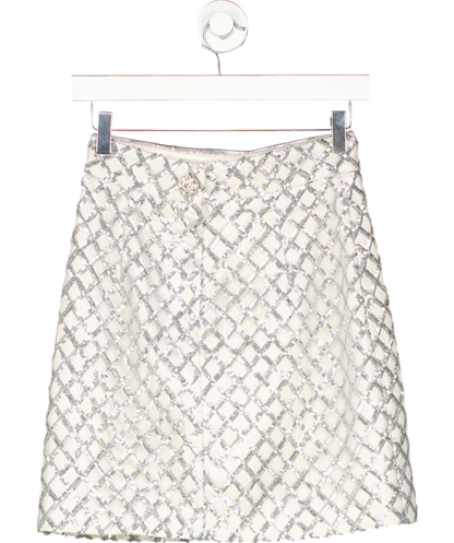 Melis Kaptanoglu Metallic Sequin Mini Skirt UK 8