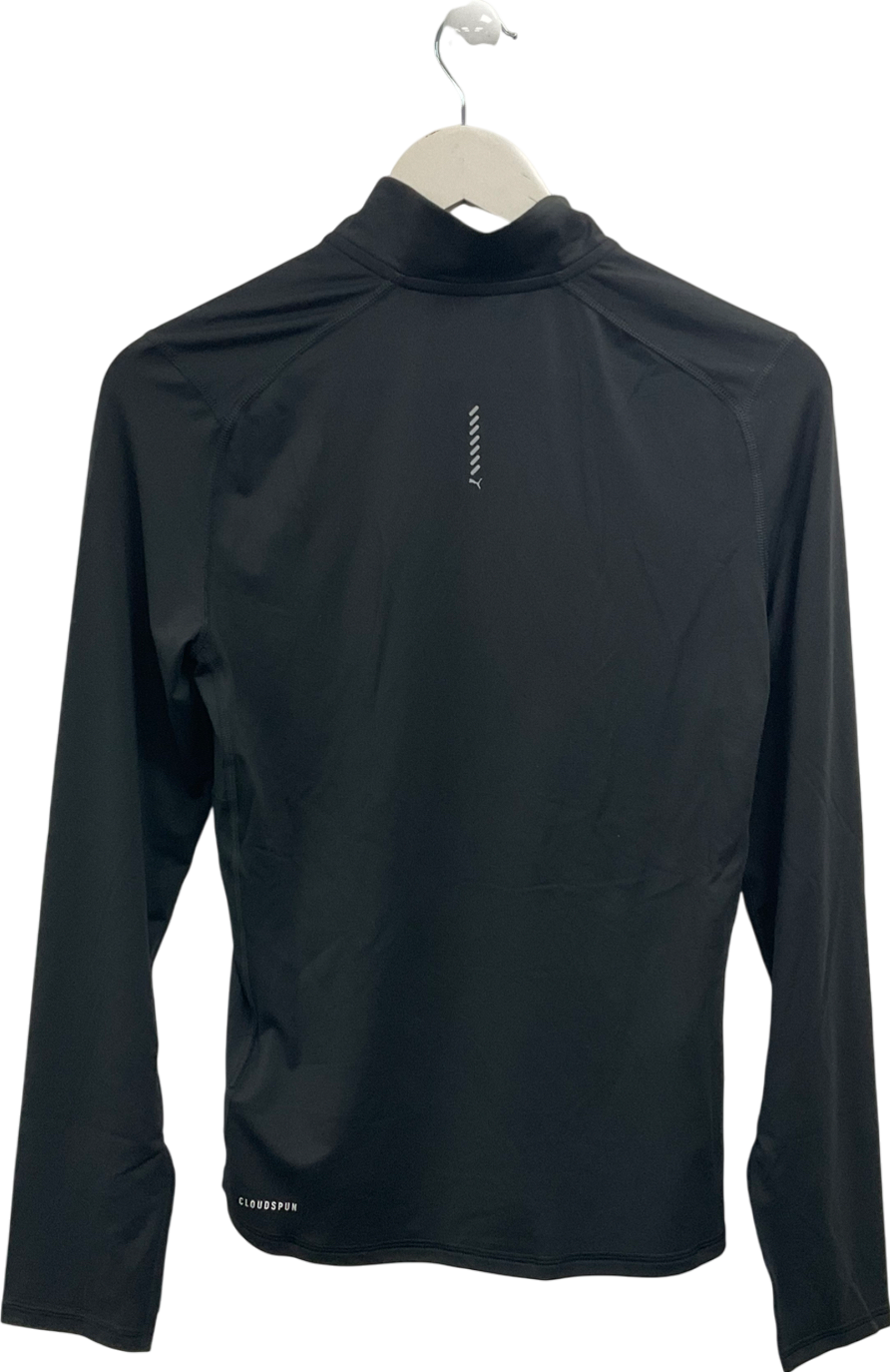 Puma 1/4 Zip Sweatshirt In Black UK XS