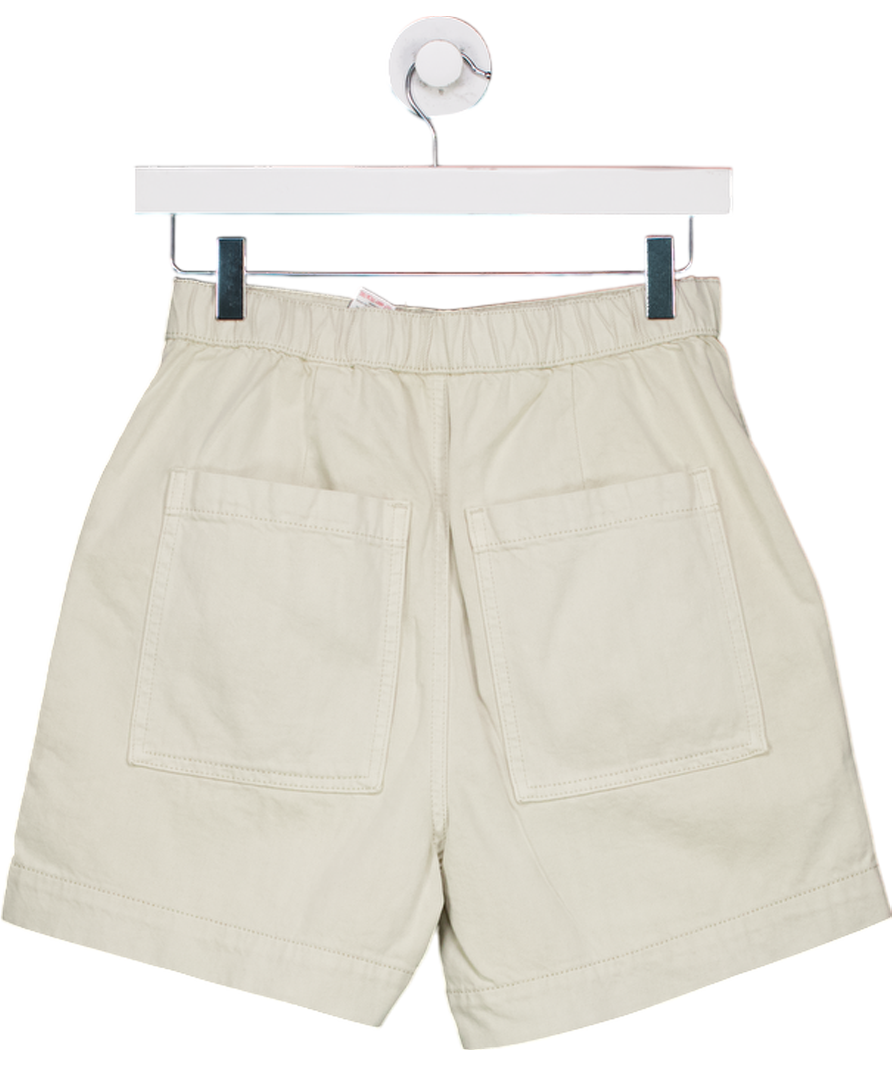 Next Beige Denim Cotton Shorts UK 6