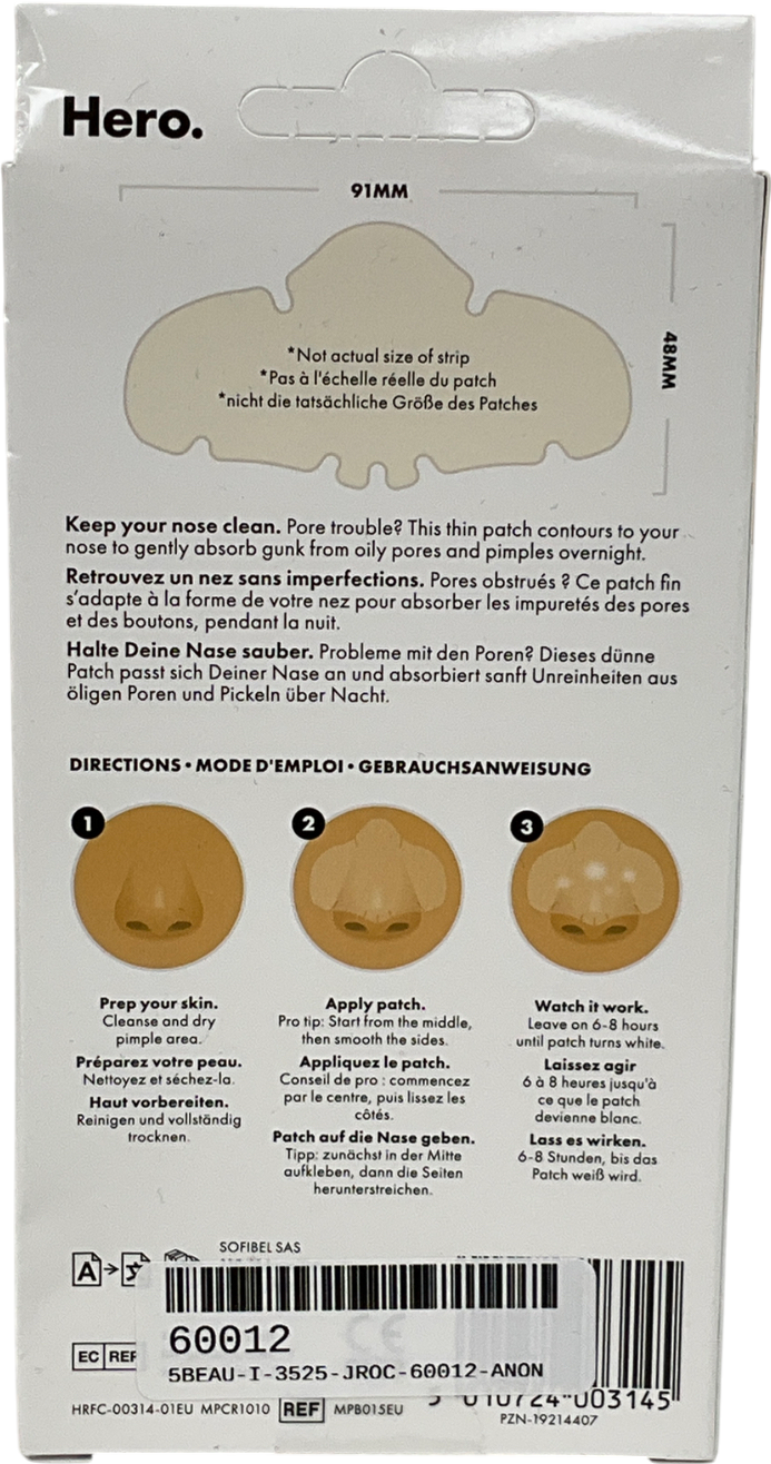 might patch Hero Mighty Patch Nose Spot Patches, 10 Hydrocolloid Acne Patches X10