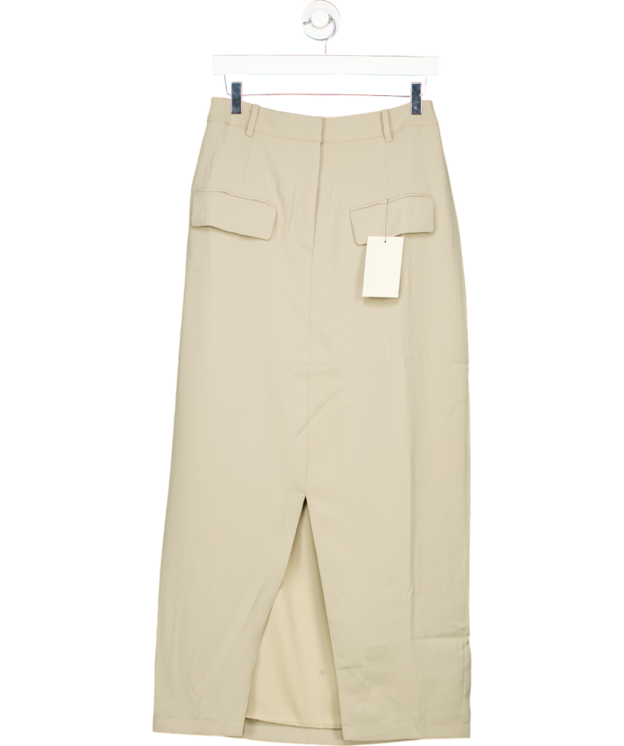 OddMuse Beige The Ultimate Muse Midi Skirt UK L