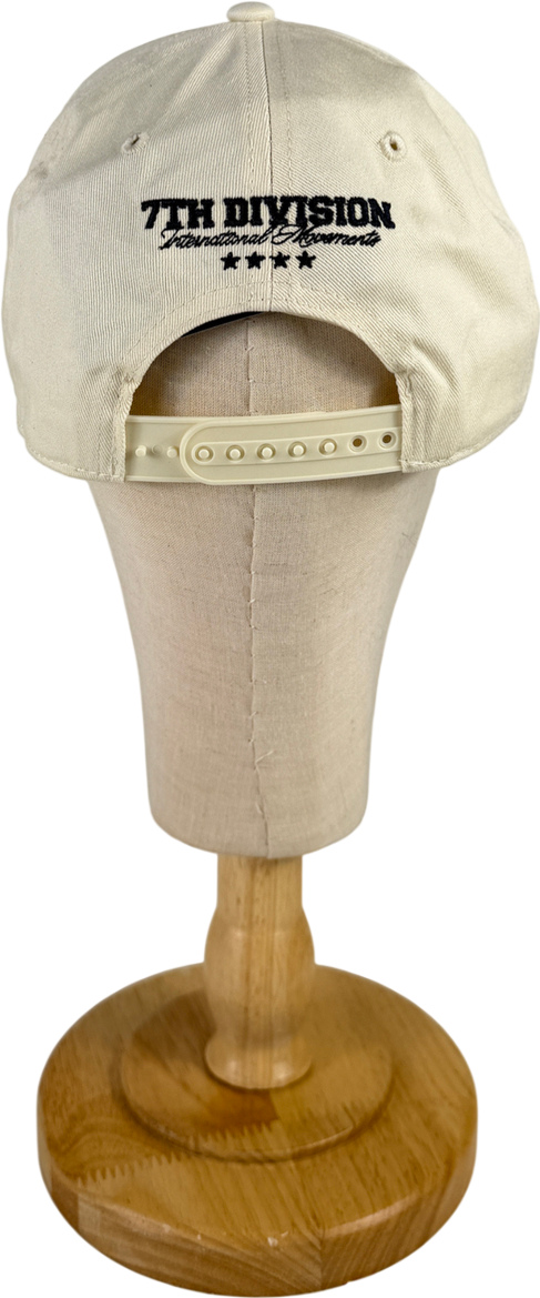River Island Cream Script Embroidery Cap One Size