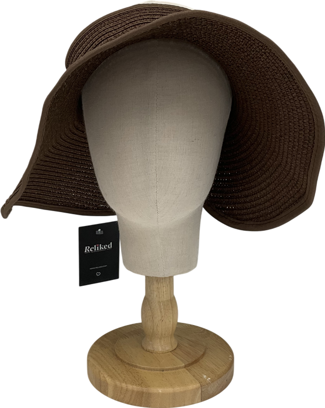 Brown Sun Visor Hats For Women With Bow Wide Brim Straw Roll-up Ponytail Summer Beach Hat Uv Upf Packable Foldable Travel Summer One Size