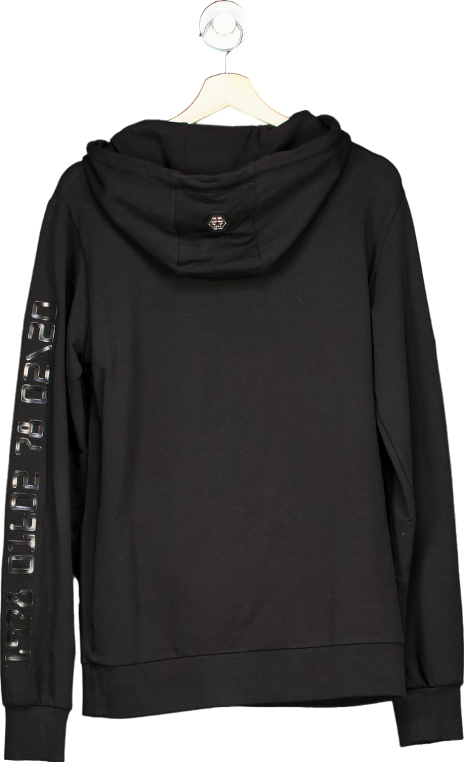 Philipp Plein Black Credit Card Hoodie UK M