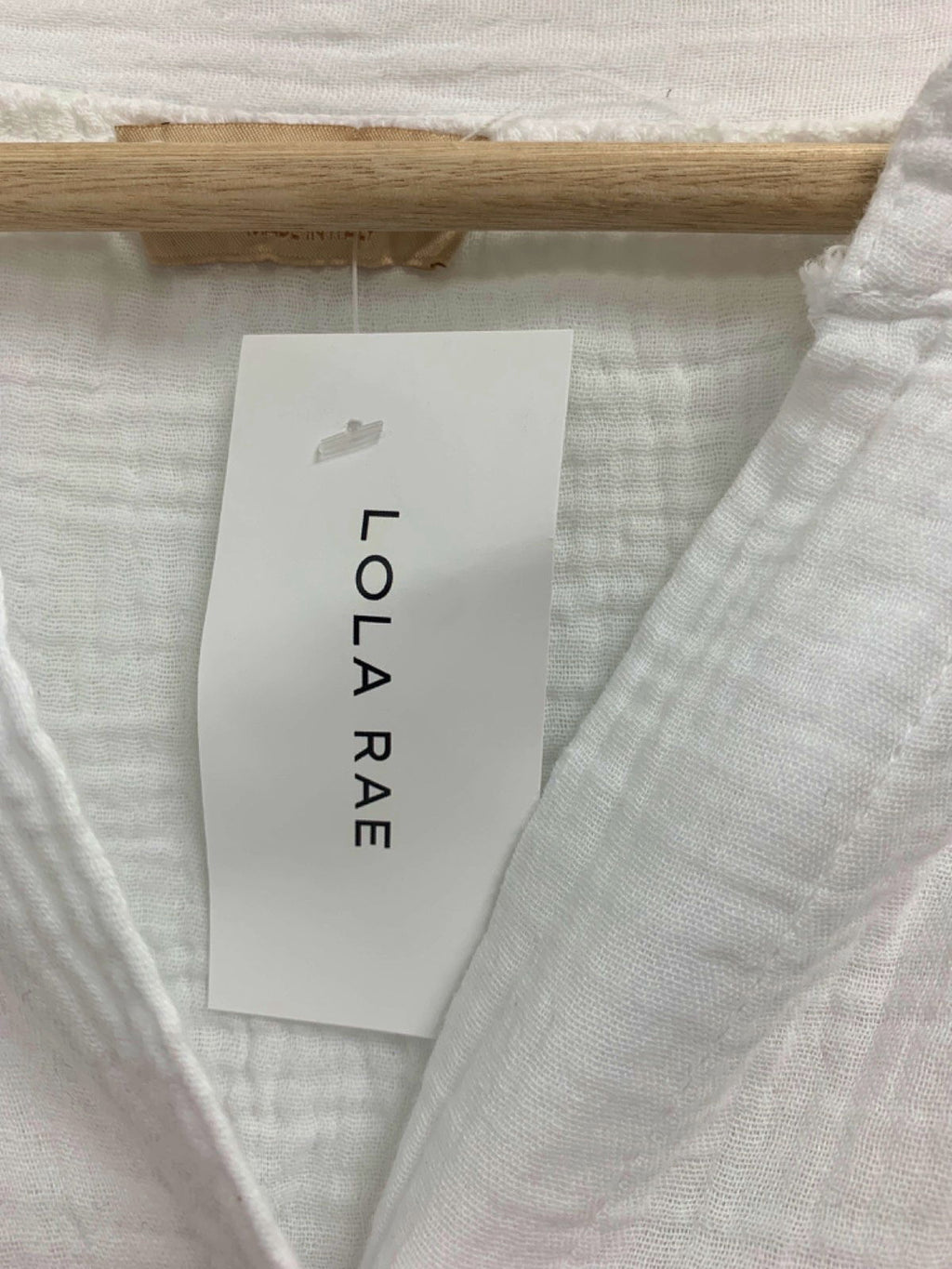 Lola Rae White Long Sleeve Shirt One Size