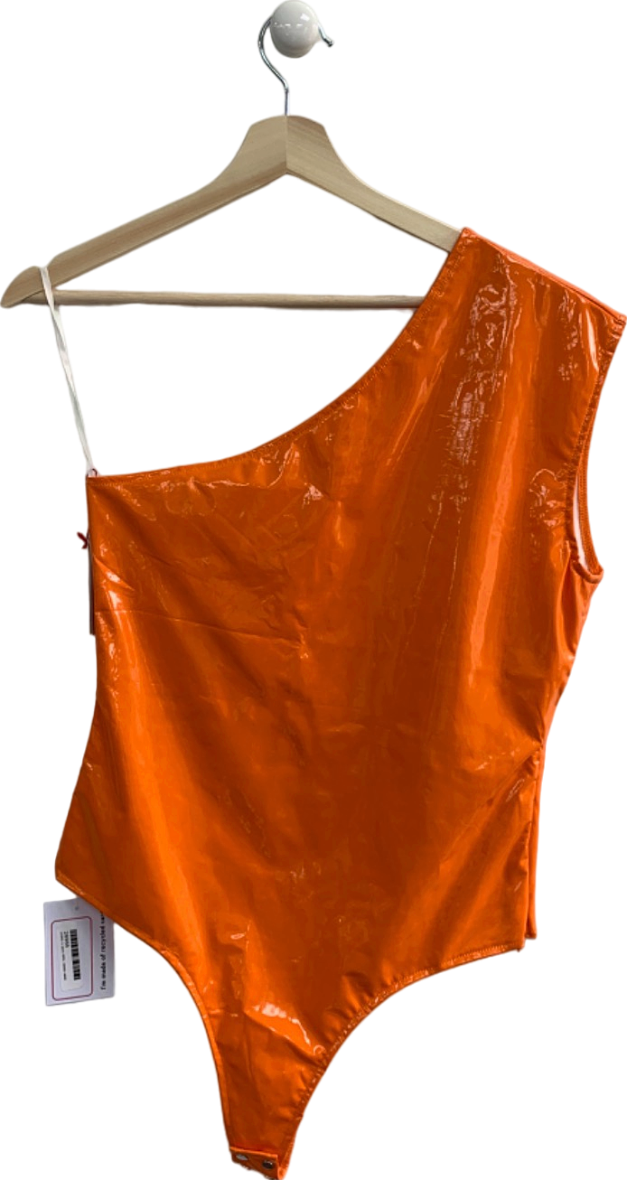 BDG Orange One-Shoulder Bodysuit Size M