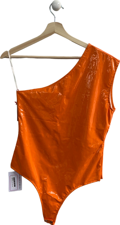 BDG Orange One-Shoulder Bodysuit Size M