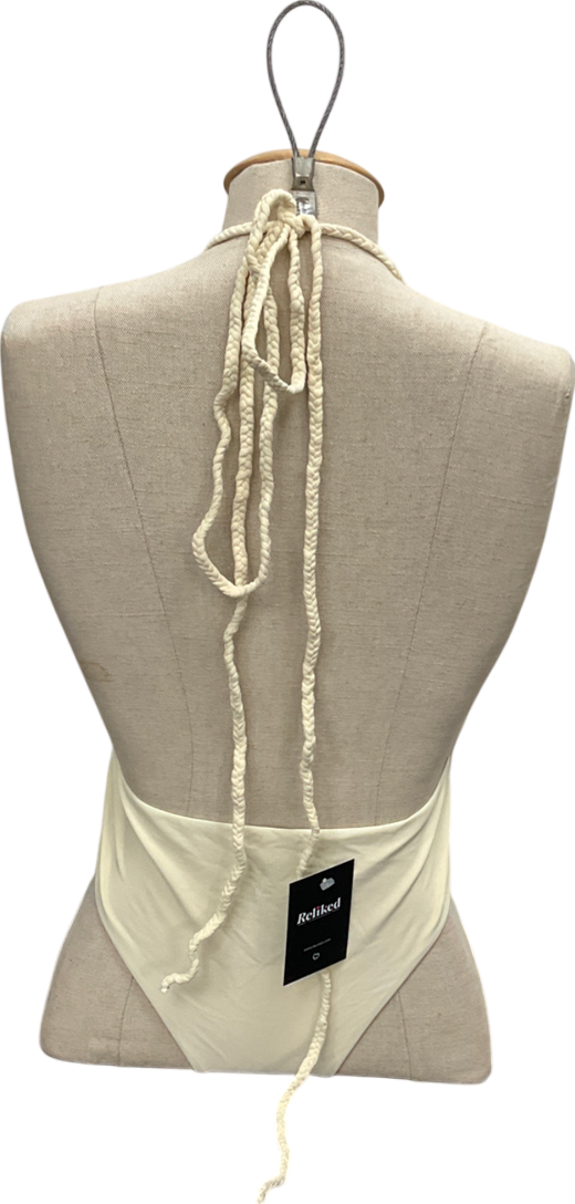 Mars the Label Cream The Fishtail Swimsuit UK 8