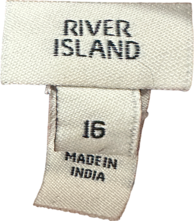 River Island Red Zebra Print Dress UK 16