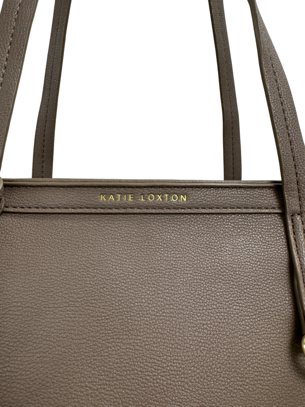 Katie Loxton Beige Taupe Faux Leather Large Tote Bag