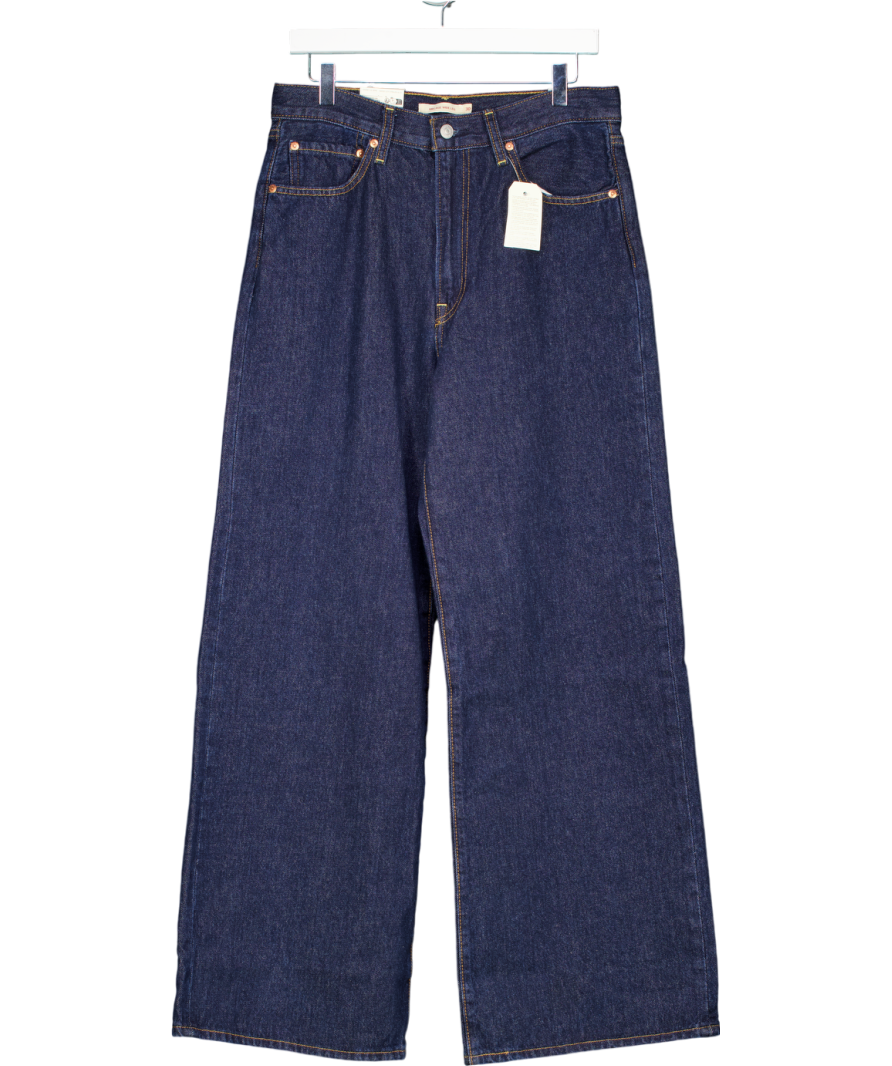 levis Blue Rib Cage Wide Leg Jeans - Length 32 W30