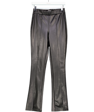Michelle Keegan Black Faux Leather Trousers UK 10
