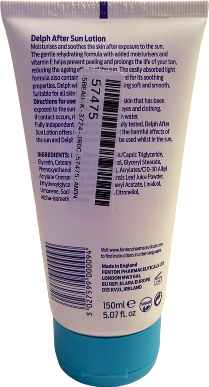 DELPH Soothing & Moisturising After Sun Lotion 150ml