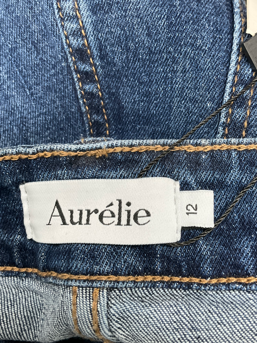 Aurelie Blue High Waist Straight Jeans UK 12