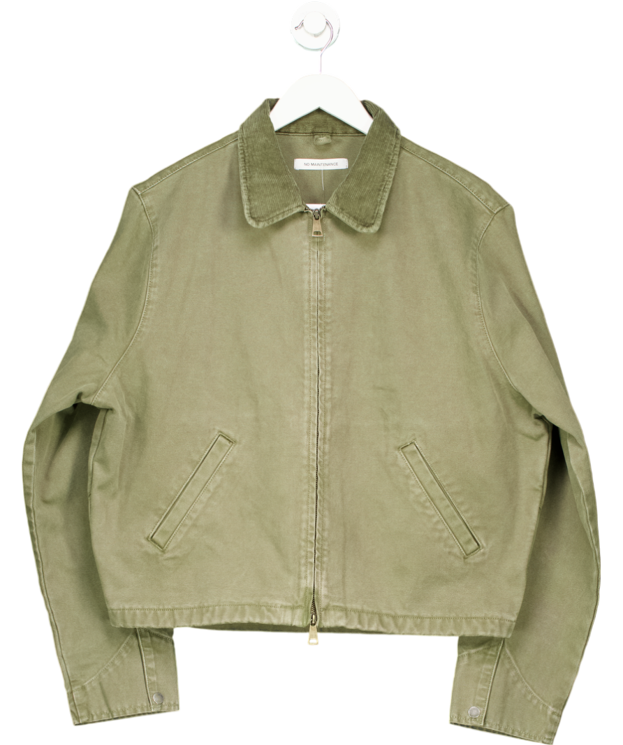 No Maintenance Green Canvas Mechanic Jacket UK M