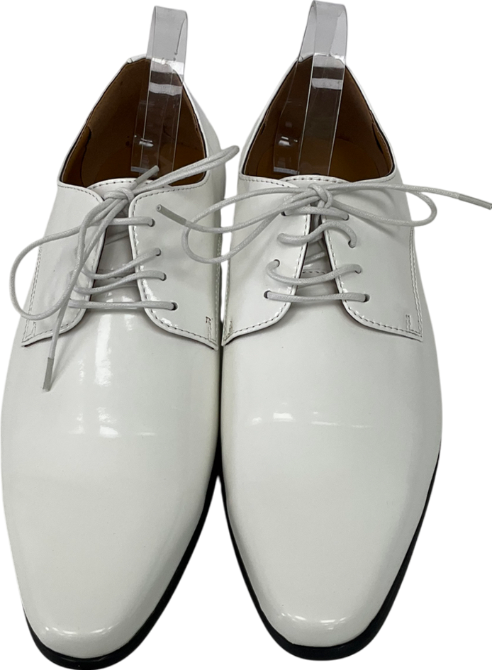 Dobell White Patent Dress Shoes UK 11 EU 45 👞