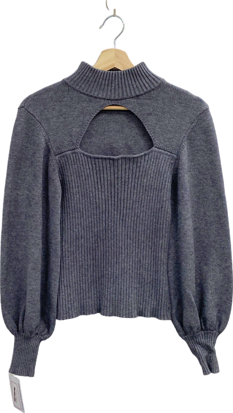 Michelle Keegan Grey Cut Out Sweater UK Size 12
