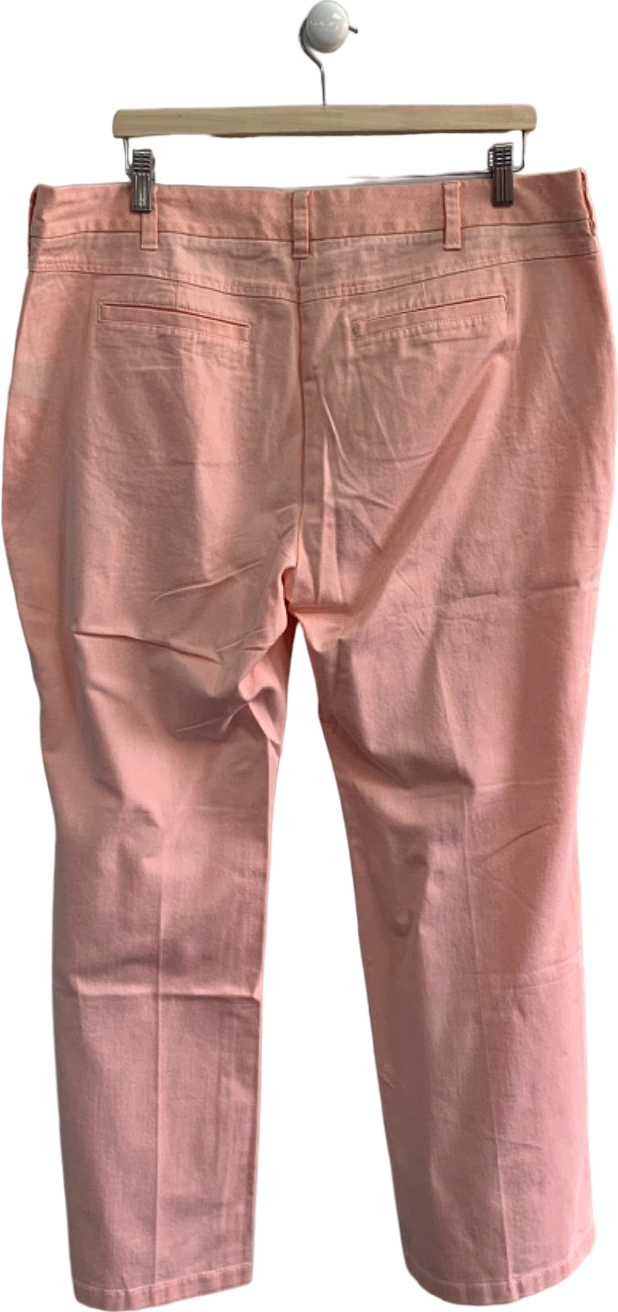 Boden Pink Straight Leg Trousers Size 18R