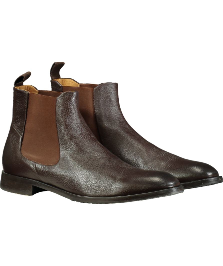 Oliver Sweeny Brown Deer Leather Chelsea Boots UK 9.5 EU 43.5 👞