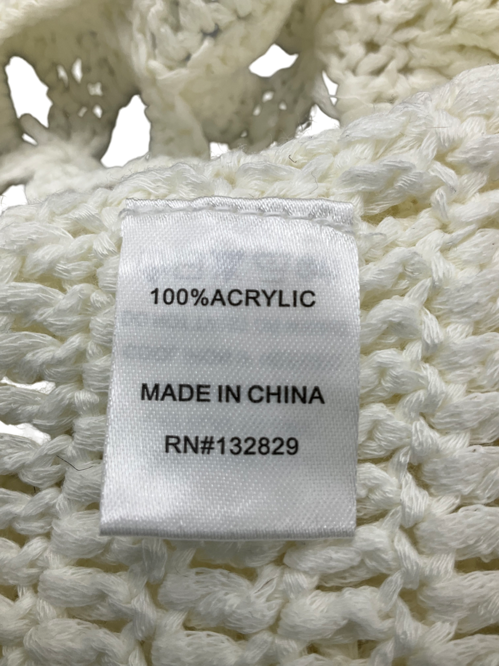 Superdown Cream Juliana Crochet Shorts UK L