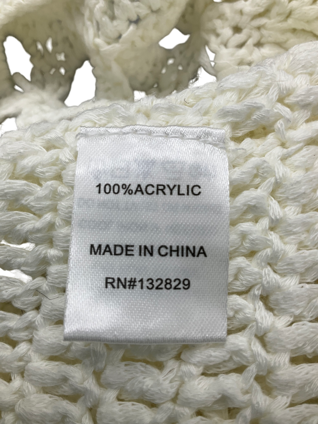 Superdown Cream Juliana Crochet Shorts UK L