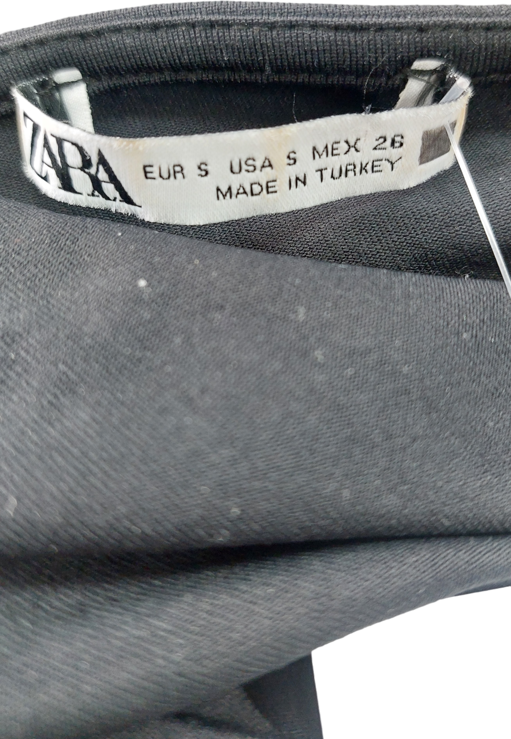 ZARA Black Long Sleeve Mini Dress UK S