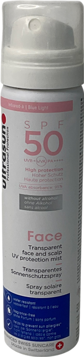 Ultrasun Face Transparent Face Sunscreen 75ml