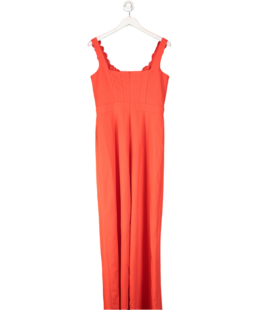 Coast Red Rosette Trim Jumpsuit UK 12