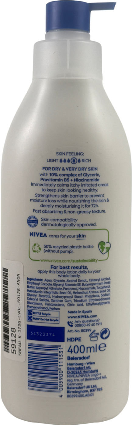 Nivea Repair & Care 72h Body Lotion For Very Dry Skin 400ml