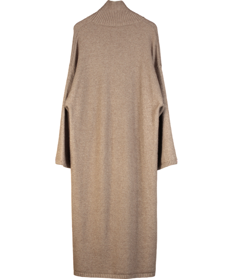 Bazilika Brown Cashmere Maxi Dress One Size