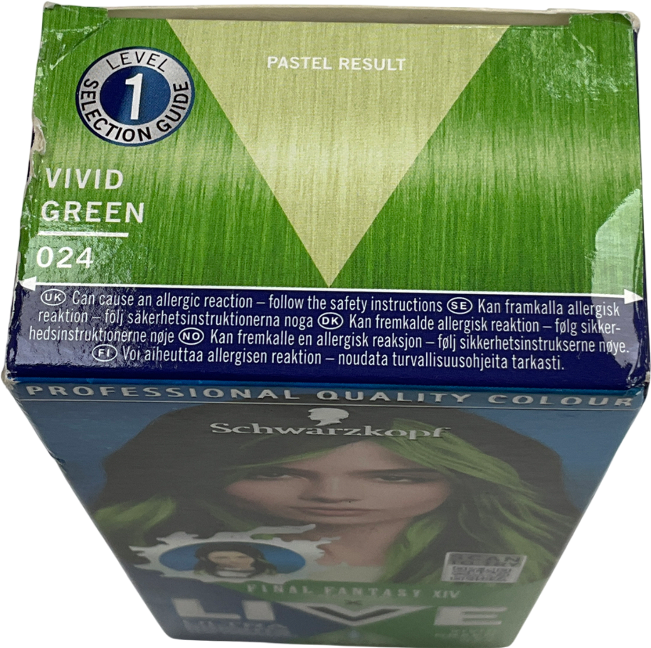 schwarkopf Live Ultra Brights Semi-permanent Hair Colour 024 Vivid Green 50ml