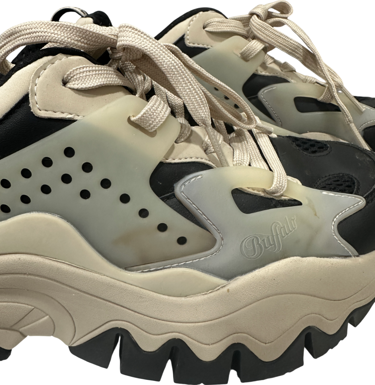 Buffalo Beige Trail One Chunky Trainers UK 6 EU 39 👠
