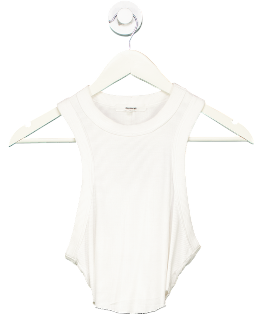 Joah Brown White Second Skin Tank Top UK XS/S