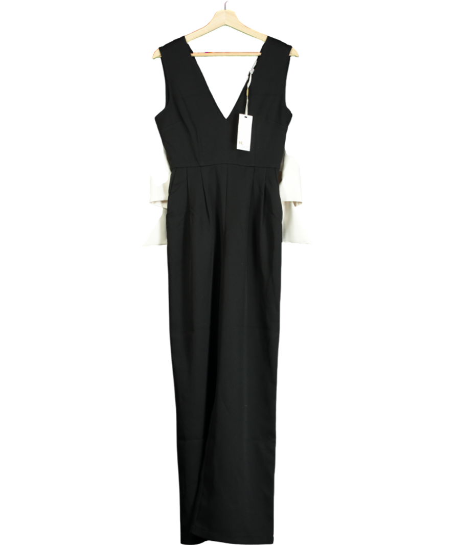 Next Black Bow Back Detail Jumpsuit UK 6