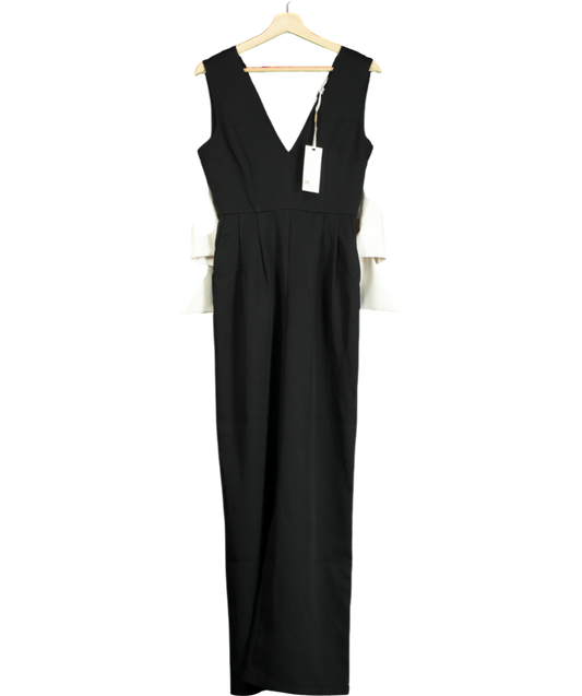 Next Black Bow Back Detail Jumpsuit UK 6