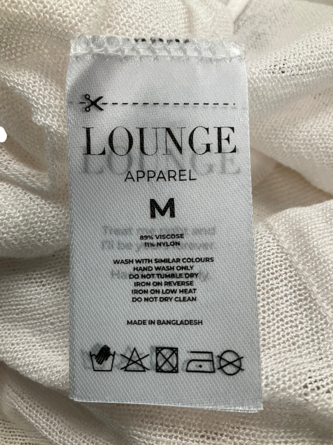 Lounge White Fine Knit Cardigan UK M