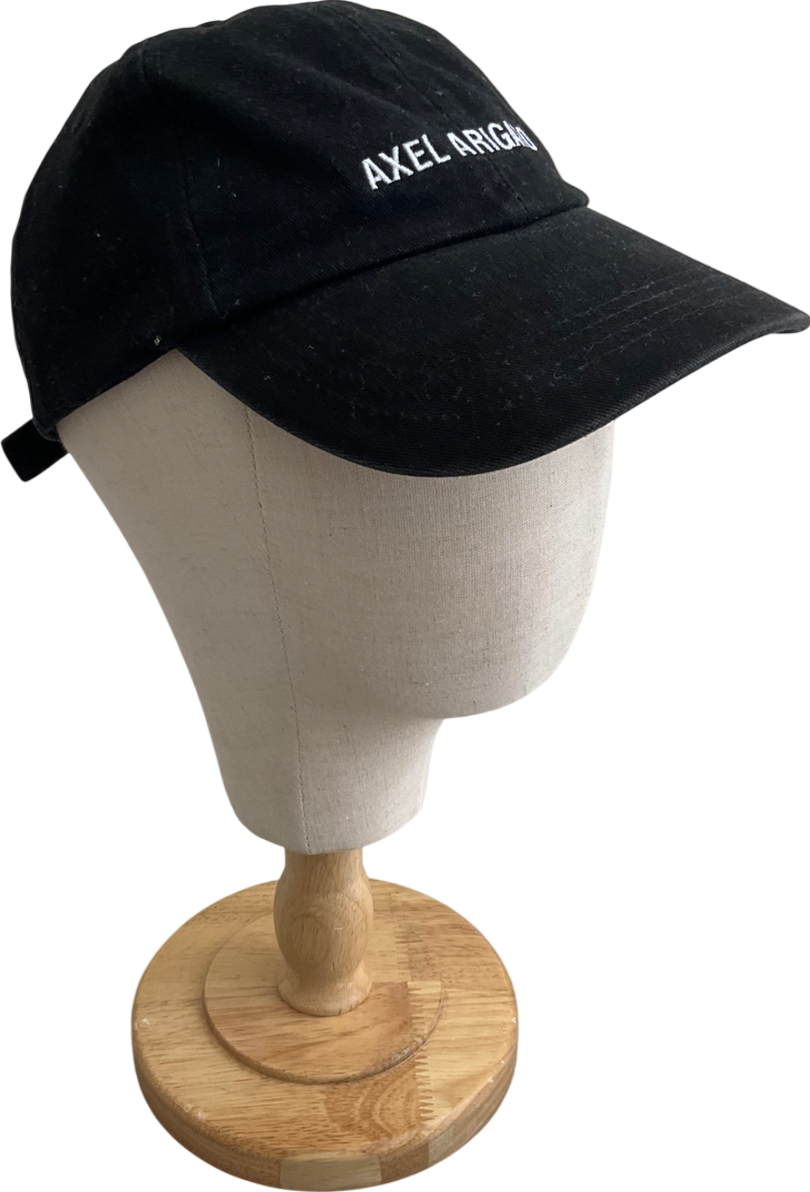 AXEL ARIGATO Black Aa Logo Baseball Cap One Size