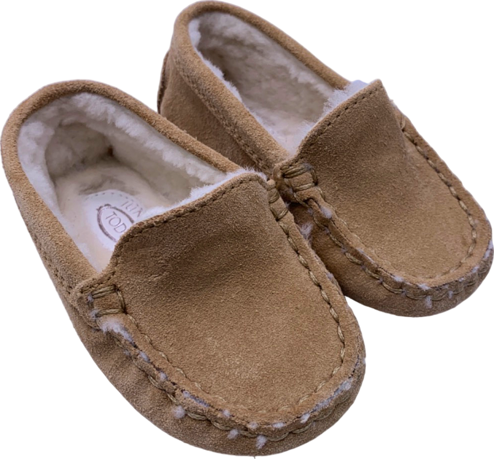 Tods Tan Suede Moccasins EU 19