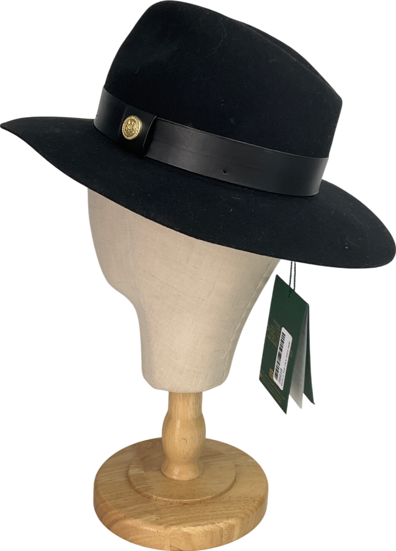 Holland Cooper Black Trilby Hat UK S